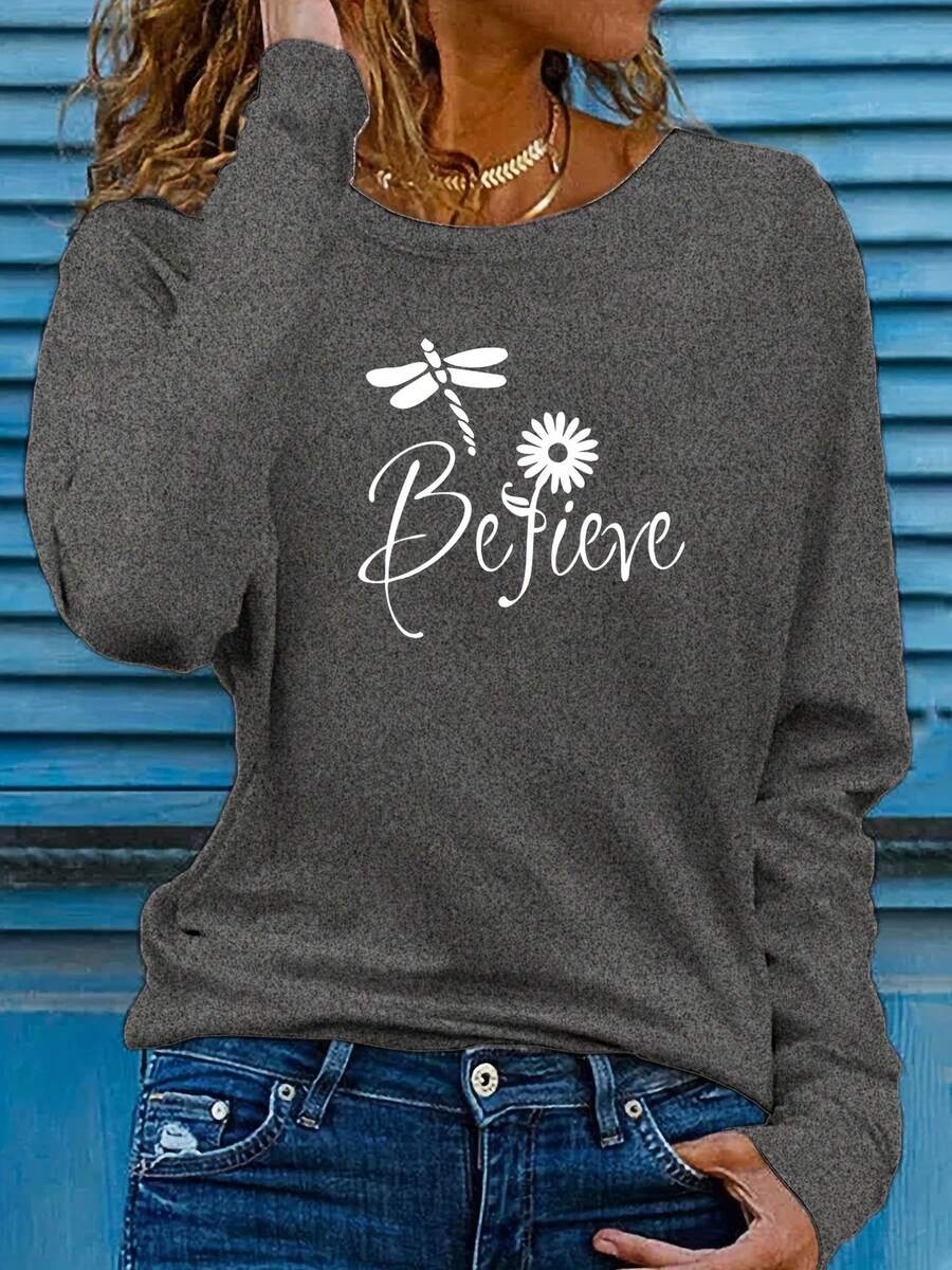 Women T-Shirts - Black and Gray - View 1