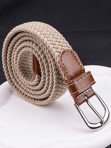 1pc 26-Color Elastic Waist Belt (2.5cm Wide, 105cm Long), Fashion Sports Unisex Couples Woven Elastic Waistband