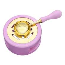 Wax Seal Heater With Wax Melting Spoon Antique Wooden Wax Seal Stove And Wax Seal Set For Melting Wax Seal Beads Or Sealing Wax Sticks, Stamps, Wedding Wax Seals Envelope Seals Stamps, Fast Melting, Perfect For Wax Seal Stamps - Multicolor - View 16