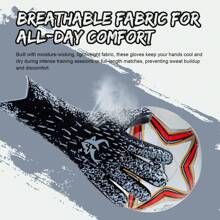 GKHMNEW Soccer Goalkeeper Goalie Gloves, Strong Grip Breathable Soccer Goalie Gloves 4mm Latex For Youth And Adult - Multicolor - View 5