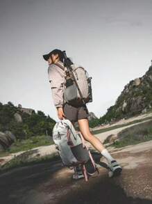 New Outdoor Hiking Backpack, Large Capacity, Lightweight, Convenient Trekking Backpack, Sports Dual-Shoulder Bag, Lightweight, Waterproof, Wear-Resistant, Suitable For Hiking, Travel, Camping, Leisure, Unisex