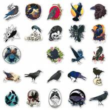 50pcs Gothic Raven Cartoon Animal Dark Horror Halloween Scrapbooking Stickers For Phone Case Decoration - Multicolor - View 5