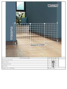 宠物门免钻狗栅栏围栏室内小型犬泰迪柯基犬防护栅栏隔离门笼子