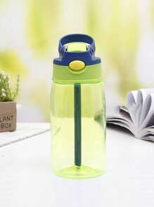 1pc Customized Name Children's Straw Cup, Personalized Sports Water Bottle With Name, Large Capacity Leak-Proof Sports Bottle, Suitable For Outdoor Fitness And Travel,Multi-Functional,Ornamental,Letter,Stylish,Modern,Colorful,Cute,Adorable,Casual,Custom,Personalised,Unique,Customized,Ideal Gifts For Him,Ideal Gifts For Her