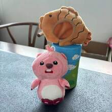 Cute Cartoon Plush Little Beaver Detachable Hat Stuffed Doll Toys Pendant Bag Decoration Gifts - Pink - View 6