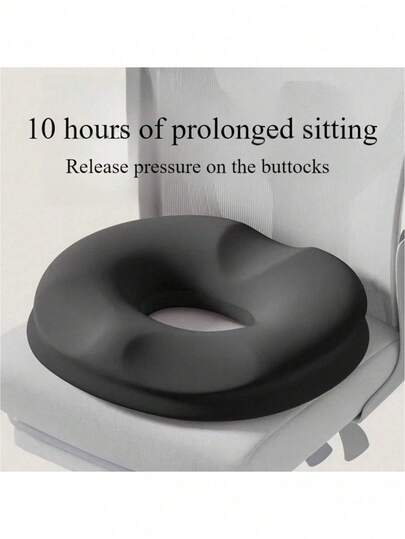 1PC Ergonomic Donut Cushion For Office Chair - Soft Support Pillow With Hip & Waist Protection, Postpartum, 10-Hour Prolonged Sitting, Driving & Desktop Work, Machine Washable Polyester, Seating Comfort Enhancement, Modern Cushioned Design, Durable Soft Material Chair Cushion Seat Cushion Chair Pillow Cushions Gaming Chair