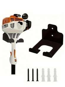 Wall-Mounted Garage Organizer For Garden Tools - Durable Iron Trimmer And Whacker Holder With Multi-Purpose Hooks, Anti-Rust Matte Finish, Space-Saving Design For Home And Workshop, Garden Tool Organizer