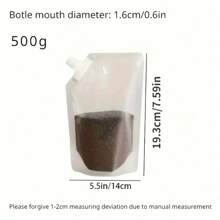 5个带手柄和喷嘴的可重复使用储物袋、分装袋、保鲜袋、防臭防漏冷冻袋，适用于液体午餐、腌制肉类、水果和蔬菜、谷物、家庭厨房用品、厨房配件