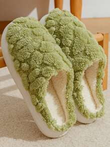 Madebyblanc 秋冬情侣保暖拖鞋，室内防滑保暖毛绒拖鞋 - 彩色 - 查看 15