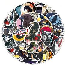 50pcs Gothic Raven Cartoon Animal Dark Horror Halloween Scrapbooking Stickers For Phone Case Decoration - Multicolor - View 7