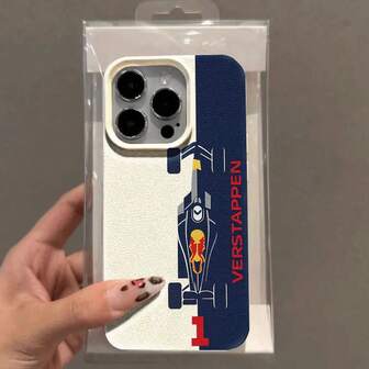 Numeric Formula Racing Car Pattern Fashionable Phone Case, Commuter Series Case Compatible With IPhone 11, 12, 13 Pro Max, 14 Pro Max, 15 Pro Max, 16, 13, 14, 15, Plus, Pro, Max, Mini. Suitable For Fashionable Self, Gifts For Friends And Family