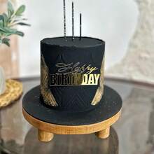 1pc/6pcs/3pcs Happy Birthday Cake Toppers Cake Side Acrylic High Quality Cupcake Toppers Birthday Party Butterfly Cake Decoration Baking