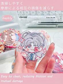 50 piezas de estuches protectores de acrílico transparente premium - Cubiertas de polvo antioxidantes y resistentes a caídas, perfectas para decoración de mochilas, almacenamiento de granos, convenciones, coleccionistas de ACG, anime, cómics, Halloween, Navidad y talla grande. ¡Mejora tu colección con una protección duradera y elegante!