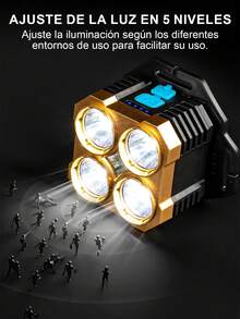 1 Pieza Lámpara de cabeza LED pesca ,Faro delantero de lúmenes, LED ultra brillante, faros delanteros recargables por USB,Linterna frontal LED recargable para la cabeza, luz frontal LED súper brillante, resistente al agua, linterna frontal para caza, portátil linterna con & sensor , recargable con impermeable para acampar al aire libre con caza. - Multicolor - Ver 8