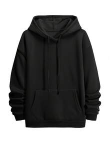 Customized Men's Autumn/Winter Hoodies, Back To School, Casual, Loose, Outdoor, Halloween, Upload Your Photos, Group Photos, Pet Photos, Add Your Own Customized Text And Personal Information. Men's T-Shirts, Casual Wear, High-Quality Men's Hoodies, Basic Style, Suitable For Boyfriend, Family, Friend's Birthday, Black Tops, Holiday Gifts, Gifts For Him