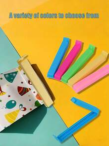 20 pezzi di Mollette colorate riutilizzabili per sigillare, Mollette portatili per la conservazione degli alimenti, Mollette a prova di umidità e polvere, Adatte per vari sacchetti di plastica e sacchetti per spuntino, Organizzazione e conservazione in cucina, Accessori da cucina, Strumenti da cucina, Applicabili a camera da letto, viaggio, ufficio, scuola, stagione back to school (disponibili 20/10/5/1 pezzi) - Multicolore - Visualizzare 6