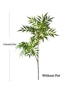78-140cm Large Fake Palm Tree Artificial Ficus Plants Plastic Tropical Nandina Plants Branch Faux Fiddle Fig Leaves Tall Lacquer Tree For Home Garden Office Kitchen Decor Without 1pc
