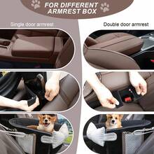 Dog Car Seat, Central Console Small Dog Car Booster Seat, Small Dog & Cat Central Console, Dog Booster Seat, Pet Car Seat With Cushion Board And Safety Belt To Prevent Tipping Over Cat Carrier Cat Backpack Bike Trailer