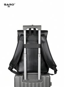 saroxi Mochila de viaje casual de moda para hombres, con tapa abatible, ligera, portátil, adecuada para viajes, campamento, senderismo, escuela, estudiantes, jóvenes, campus, regalo esencial