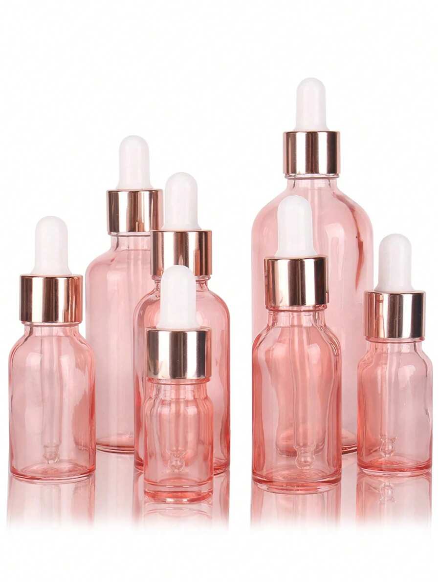 1个/3个装玻璃滴管瓶，精华液可灌装瓶，化妆品混合容器，带刻度滴管的空瓶，容量5毫升-100毫升，试剂眼药水玻璃瓶，香薰液瓶，旅行装灌装瓶，5-100毫升可灌装化妆品容器，滴管瓶，精华液瓶，化妆品样品瓶，玻璃化妆品瓶 - 彩色 - 查看 1