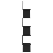 vidaXL Wand-Eckregal Schwarz 20x20x127,5 cm Holzwerkstoff - Schwarz - Übersicht 2