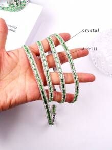 1 Set Self-Adhesive Glass Diamond Crystal Decorative Strips, Crystal Ribbon Stickers, Shiny Decorative Strips, Bow Pearl White Stickers, Cute Pearl Bow Self-Adhesive Stickers, DIY Fashion Decorative Stickers - Suitable For Clothing, Shoes, Hats, Bags, Various Crafts, Home Decor