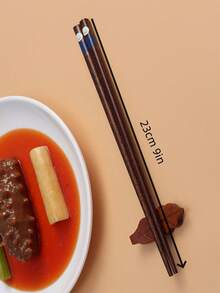 Cartoon Animal Wooden Chopsticks, Japanese Style Wooden Chopsticks With Printed Patterns, Suitable For Home, Sushi, Kitchen Utensils Set - View 2