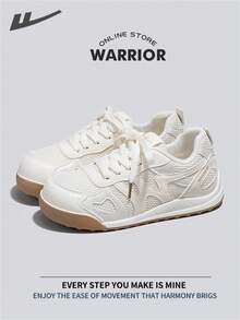 WARRIOR Warrior Women's Board ShoesSpring And SummerLightweightComfortableBreathableModest StyleCasual Yet SleeksneakersApplicable Throughout The Yearwear-ResistingAll-Day WearTraining SneakersRunning Shoes Little White Shoes
