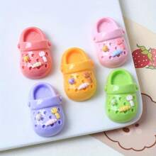 2/3/6/9/12 chiếc nam châm tủ lạnh hình dép hoạt hình, Bộ nam châm tủ lạnh hình bầu dục bằng nhựa trang trí dễ thương, Nam châm bảng trắng và văn phòng nhà bếp vui nhộn, Hoàn hảo làm quà tặng trang trí nhà cửa vào Lễ Tạ ơn, Giáng sinh và Halloween - Nhiều màu - Xem 5