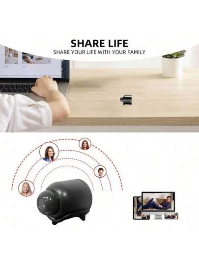 1pc High Definition Mini WiFi Security Camera, 2.4G Monitoring Camera Night Vision Motion Detection, Home Surveillance Monitoring, Elderly Children Care, Built In Vision, USB Powered, Supports Cloud Storage Micro SD Card Ideal Baby, Pet Security, Perfect As Holiday The Family view 9