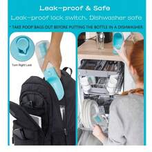 Botella de agua para perros con contenedor de comida y soporte para bolsas de residuos, tazón de agua de viaje, dispensador portátil para mascotas, accesorios para perros, artículos esenciales y necesidades para cachorros, Yorkshire Terrier, Chihuahua, para caminar y hacer senderismo