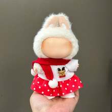 6.69-Inch Christmas Doll Clothes, Compatible With Labubu,1sets Of Decoration - Fashionable Headwear, Clothing And Pants Or Skirt Set, Suitable For 6.69-Inch Dolls, Cute BuLabu Christmas Accessories, For Play And Display (Shoes And Dolls Not Included) - Multicolor - View 7