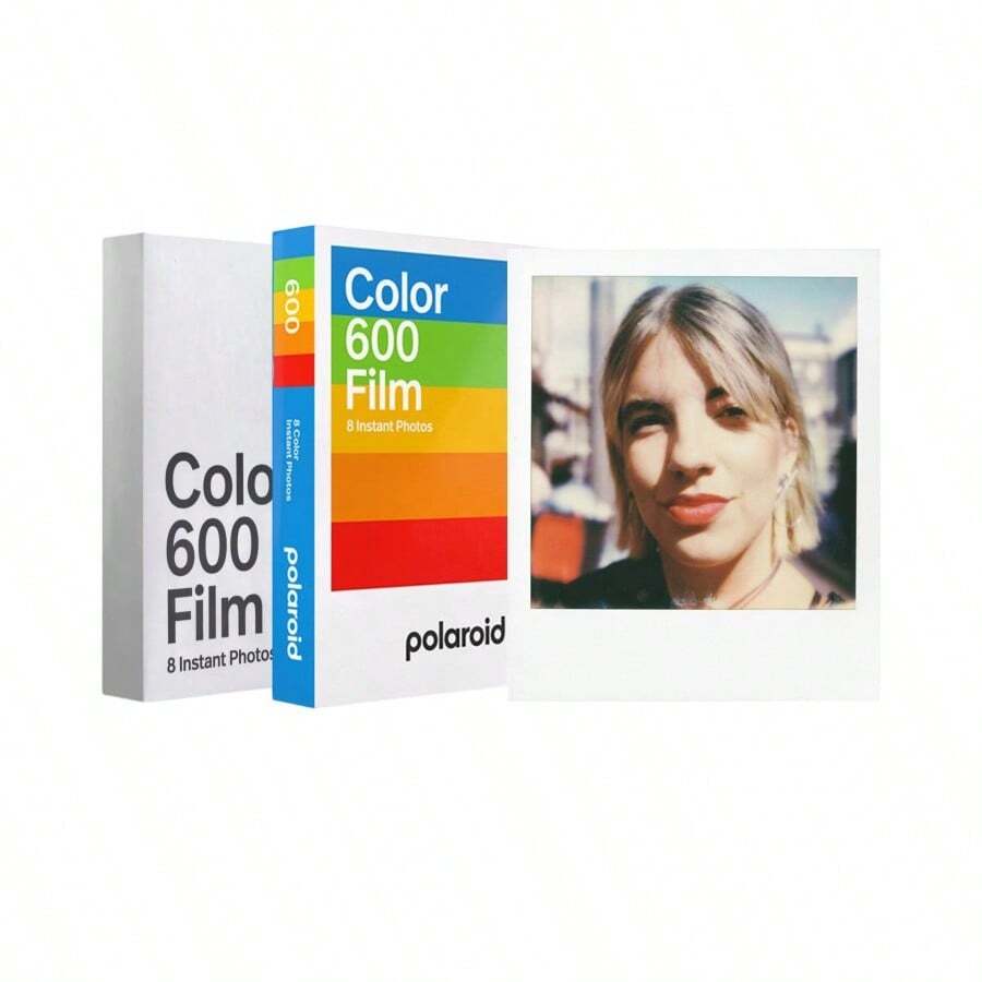 600 Film Camera Polaroid Photo Paper, Retro Color Photo Paper With Color Frame, Suitable For 600 Film Cameras, Color 600 Photo Paper (White Frame) - Color 600 Photo Paper (White Frame) - View 1