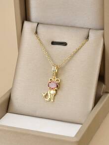 1 chiếc vòng cổ thép không gỉ đính đá Cubic Zirconia nhiều màu sắc thời trang dành cho nữ, Bạch Dương, Kim Ngưu, Song Tử, Cự Giải, Sư Tử, Xử Nữ, Thiên Bình, Bọ Cạp, Nhân Mã, Ma Kết, Bảo Bình, Song Ngư, Thích hợp cho tiệc tùng, đeo hàng ngày, phong cách Châu Âu & Mỹ, cá nhân hóa, hào phóng, đá Cubic Zirconia, trang sức cưới, quà tặng cho con gái, người thân, bạn bè, sinh nhật, ngày lễ tình nhân, quà tặng cho cặp đôi - Vàng - Xem 6