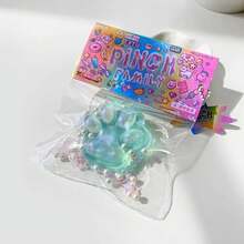 1pc Cute Cat Paw Stress Relief Toy, Fidget Toy, Jelly-Like Crystal Squeeze Toy, Super Soft Squeezing Toy, Exquisite Birthday/Christmas/Halloween Gift, Perfect Present