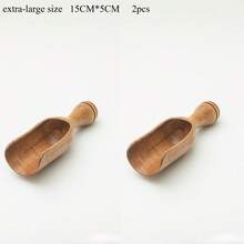 厨房与餐厅用品、厨房用具及小工具、量具、量勺、平铲、红木量勺、咖啡豆量勺、红木勺、木罐勺、木浴盐勺、茶匙、洗衣粉勺、奶粉勺、木糖勺、蜂蜜勺多件套，送给妻子或母亲的礼物。有1件套/2件套/3件套/4件套/5件套/6件套可选，家庭晚餐用品，圣诞派对用品 - 原木色 - 查看 22