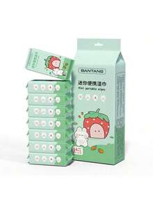 256pcs Portable Wet Wipes, Cleaning Wet Wipes, Hotel And Restaurant Independent Packs, Instant Non-Woven Fabrics, Takeaway Internet Cafe Wet Wipes, Small Package Wet Wipes, Suitable For Camping, Travel And Daily Use Of Sanitary Wipes, Easy To Carry