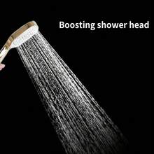 High Pressure Square Handheld Shower Head, Large Panel Water-Saving Shower Head, Gold