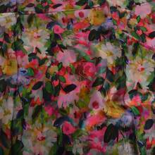 100% Mulberry Silk Scarf For Women Lightweight Long Scarves Beach Wraps Cover Up -Travel Photography Scarfhalloween - 綠色粉紅色 - 查看 4