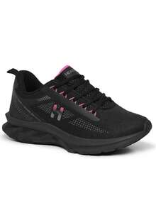 Women's Sports Shoes For Walking, Gym, Workouts, White Cloud Sole - 玫紅色 - 查看 2