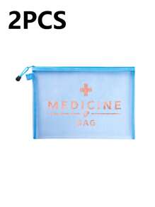 网眼化妆包，印有“药品”字样，便携式收纳袋，化妆包，护肤品收纳包，旅行必备，宿舍用品，新娘礼物，母亲节礼物，生日礼物，送给朋友和老师的礼物，药品收纳袋，浴室收纳袋，珠宝收纳袋，唇彩和化妆品收纳袋，学生宿舍洗漱包，送给妻子、家人、朋友、同事的礼物 - 彩色 - 查看 24