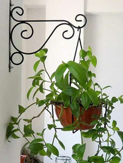 1set Metal Plant Bracket Iron Wall Mount Lanterns Hangers For Hanging Bird Feeders, Lanterns, Wind Chimes, Planters, Outdoor Decoration Hooks,Garden Decor,Outdoor,Planter,Plant Pot,Gardening Home Decor Vase Room Decor Flower Vase Glass Vase