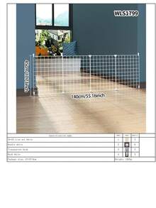 宠物门免钻狗栅栏围栏室内小型犬泰迪柯基犬防护栅栏隔离门笼子