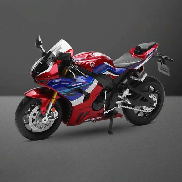 Burago 1:12 Maßstab  CBR1000RR-R Fireblade SP Motorrad Modell Miniatur Sammlung Spielzeugauto Tischdekoration mit Präsentationsständer, perfektes Geschenk für Kinder und Männer