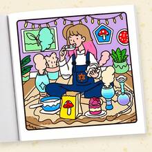 时刻：成人 - 放松涂色书卷2——在舒适的烟雾中放松身心，享受耳机禅意与色彩，回到学校。学校用品，绘画，万圣节，圣诞节