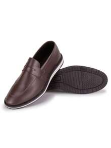 Formal Loafer Sport Thin Casual Elegant Modern Moccasin Shoe - 鏽棕色 - 查看 6