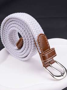 1pc 26-Color Elastic Waist Belt (2.5cm Wide, 105cm Long), Fashion Sports Unisex Couples Woven Elastic Waistband