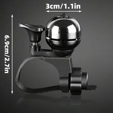 1 pieza Campana de manillar de bicicleta de 90dB, campana manual para montar en bicicleta