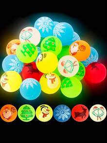 10/20 Bolinhas Saltitantes Brilhantes de Natal, Bolinhas Saltitantes Luminosas, Bolinhas Saltitantes de Borracha de 1.06-Polegadas, Pacote, Adequadas para Presentes de Jogos de Festa de Aniversário, Presentes de Natal, Lembrancinhas de Festa (Estilos Aleatórios)