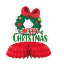 1 قطعة ديكور عسلي للكريسماس، ديكور طاولة الحفلات، قطعة مركزية لطاولة الطعام، حامل عسلي من الورق